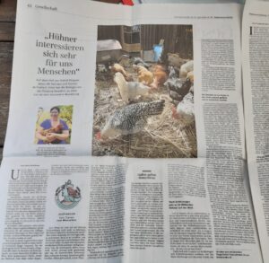 Doppelseite in der Süddeutschen Zeitung vom 25. April 2025